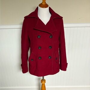 GAP Women's Deep Red Peacoat